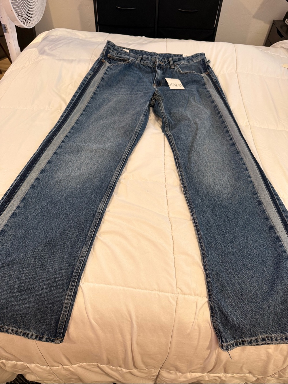 Zara Light Blue Denim Jeans WIDE LEG 👖SEE LAST PIC.